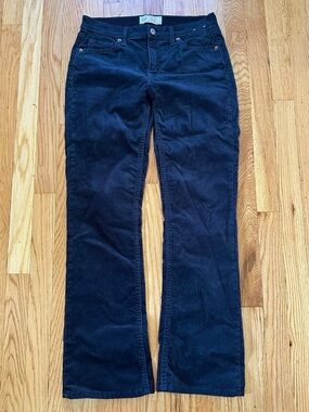 GAP Baby Boot Mid Rise Corduroy Pants Navy Blue 27/4R